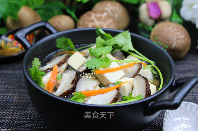 Mushroom Tofu Soup recipe