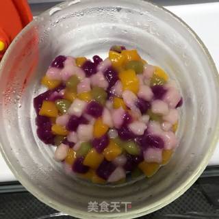 Colorful Glutinous Rice Balls recipe