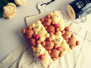 Cute Squeezed Bear Bread recipe