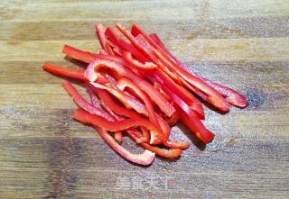 Red Pepper Mixed with Enoki Mushrooms recipe