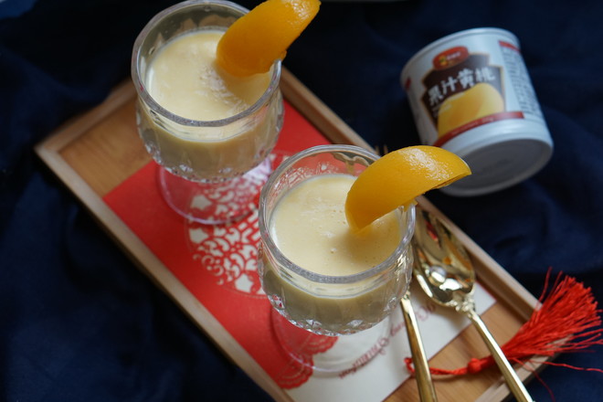 Yellow Peach Milkshake for A Sweet Hangover recipe