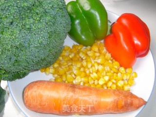 Stir-fry with Broccoli and Colorful Vegetables recipe