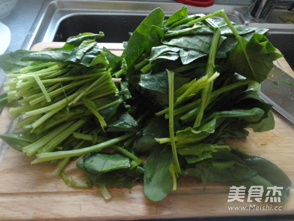 Spinach with Egg Sauce recipe
