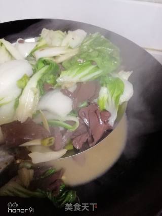 Stir-fried Duck Blood with Vegetables recipe