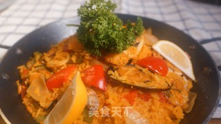 Spanish Seafood Paella recipe