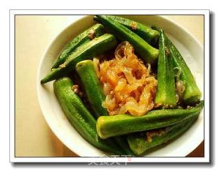 Healthy Double Heroes --- Cold Jellyfish Okra recipe