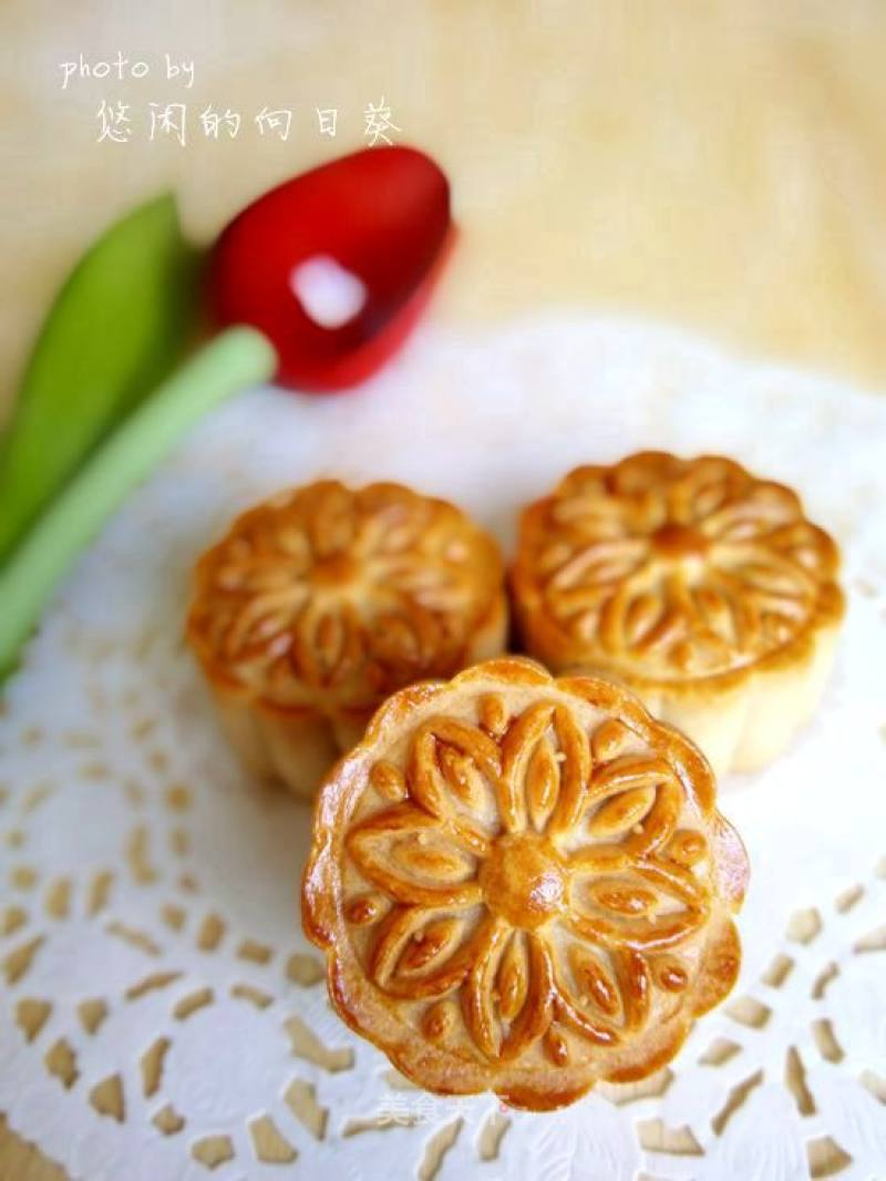 #新良第一节烤大赛#——five-ren Moon Cakes recipe