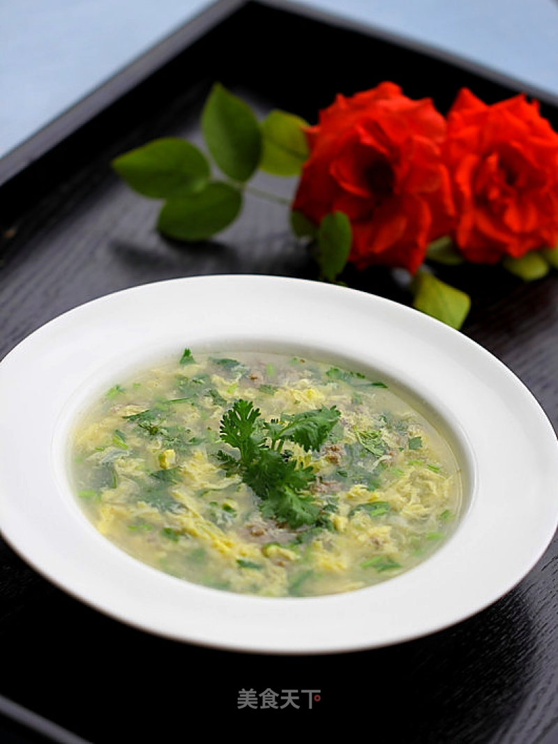 Egg Beef Soup recipe
