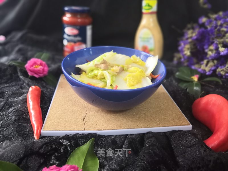 Stir-fried Chinese Cabbage with Red Pepper recipe