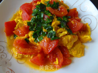 Scrambled Eggs with Tomatoes recipe