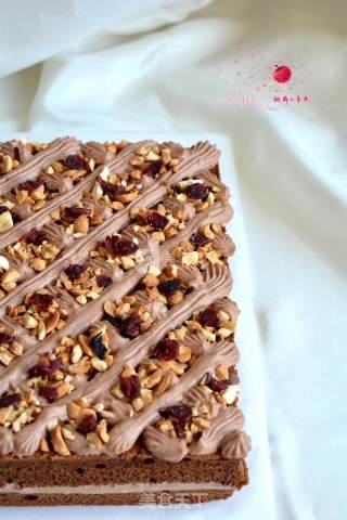 #aca烤明星大赛#cocoa Butter Nut Cake recipe