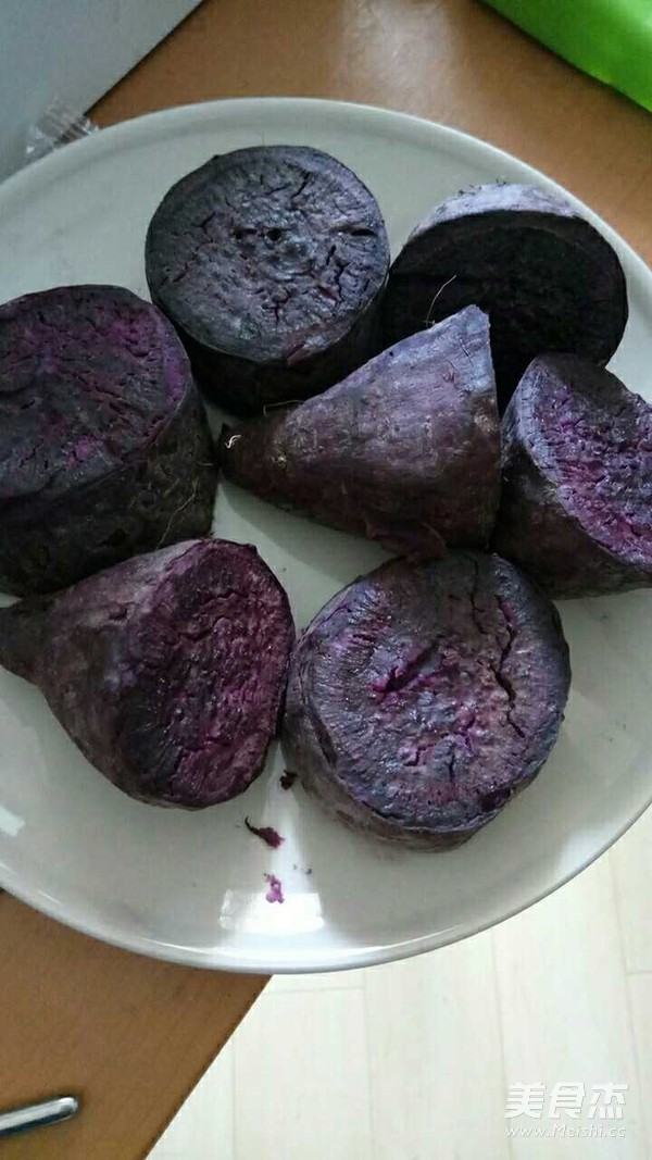 Microwave Roasted Purple Sweet Potato recipe