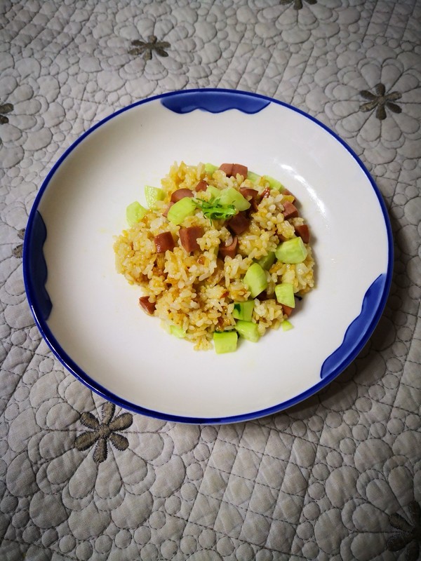 Hot Dog Sausage Fried Rice recipe