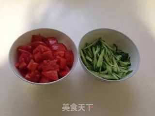 Tomato Cucumber Egg Drop Soup recipe