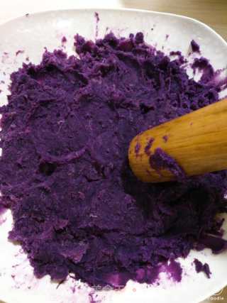 Crystal Clear, Soft and Soft "sago Purple Sweet Potato Ball" recipe