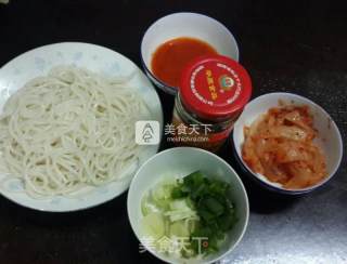 Kimchi Hot and Sour Rice Noodles recipe