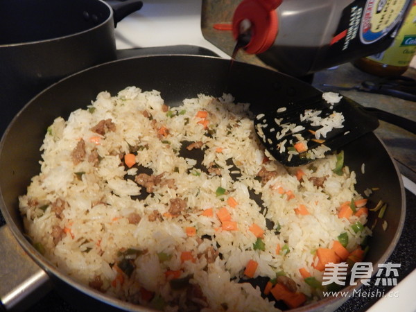 Fried Rice with Minced Meat recipe