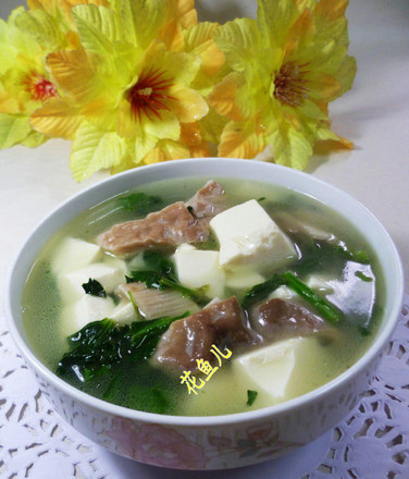 Vegetable Core Dried Tofu Pork Belly Soup