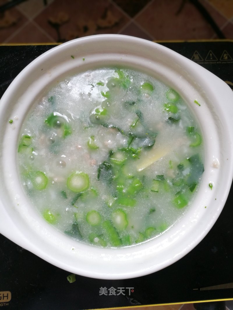 Choy Sum Pork Congee