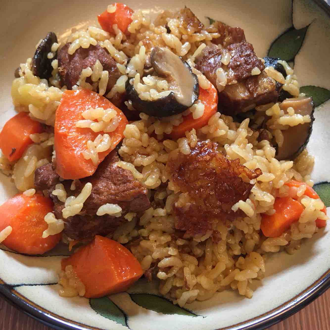 Seasonal Vegetable Ribs Braised Rice recipe