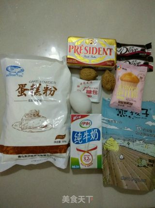 Quick English Dessert——chocolate Walnut Raisin Scon recipe