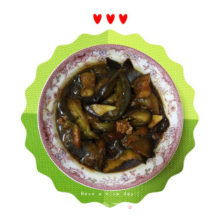 Fried Eggplant with Minced Meat recipe