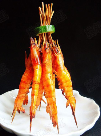 Grilled Shrimp Skewers with Black Pepper recipe