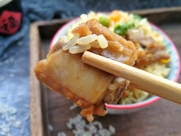 Braised Rice with Ribs and Germ Rice recipe