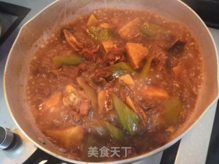 Braised Chicken with Lettuce and Taro recipe