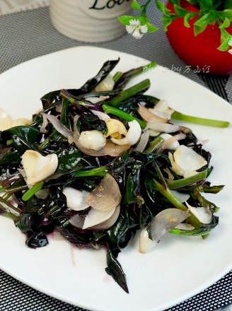 Fried Purple Back Vegetable with Lily