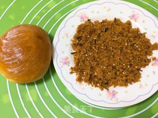 Seaweed Sesame Pork Floss Whole Wheat Bun recipe