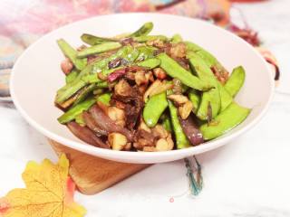 Orleans Chicken Fried Snow Peas recipe