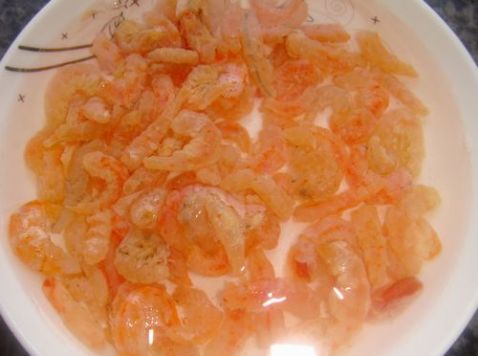 Shrimp Mixed with Bitter Cocory recipe