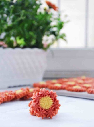 Crispy Cookies with Flowers