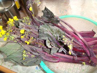 Stir-fried Red Cabbage Moss with Bacon recipe