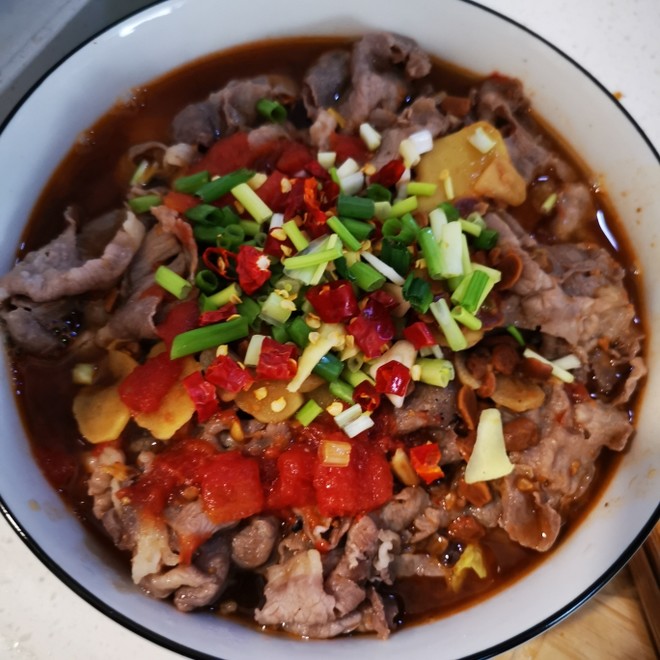 Sour Soup with Beef recipe