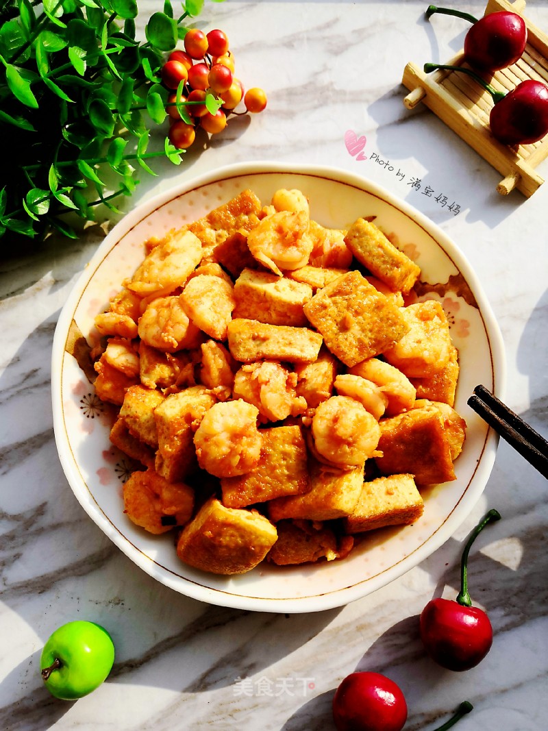Stir-fried Shrimp and Tofu recipe