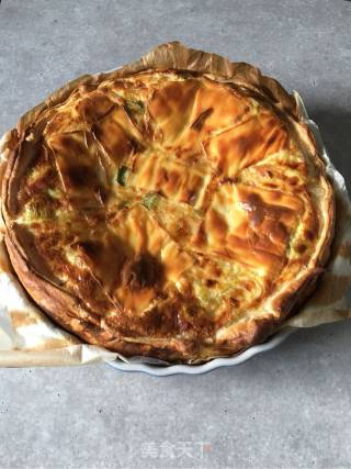 Scallion Bacon Custard Pie recipe