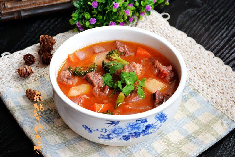 Beef Brisket Soup with Mixed Vegetables recipe