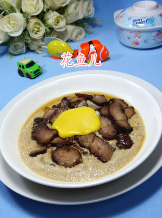 Steamed Pork with Eggs and Sauce recipe