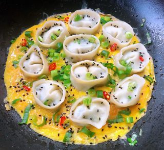 Ingot Dumplings Lying Egg recipe