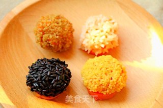 Four-color Pearl Shrimp Balls Baby Food Supplement, Good-looking and Delicious recipe