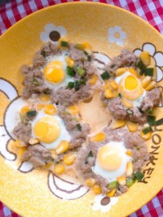 Steamed Quail Eggs with Minced Meat recipe