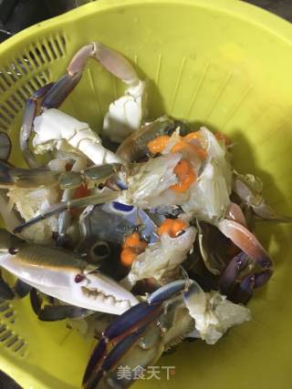 Stir-fried Crab with Ginger and Green Onion recipe