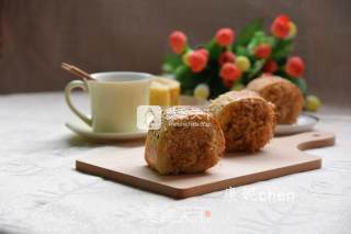 #aca烤明星大赛# Meat Floss Bread Rolls recipe