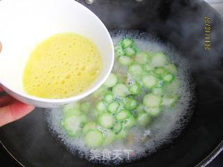 Loofah Vermicelli Egg Drop Soup recipe