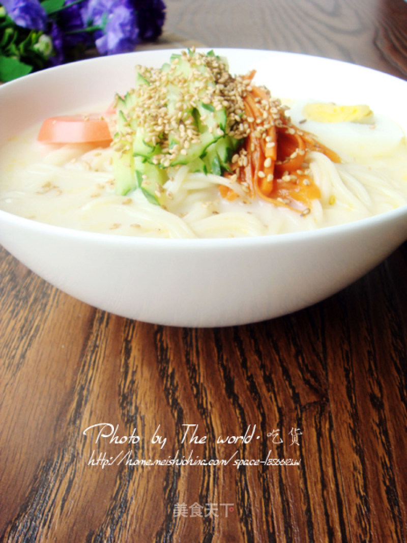 Easily Create Exotic Food-korean Iced Soy Milk Noodles recipe