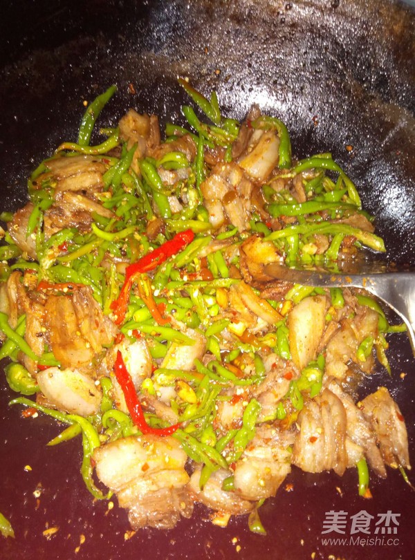Twice-cooked Pork with Red Oil and Green Pepper recipe