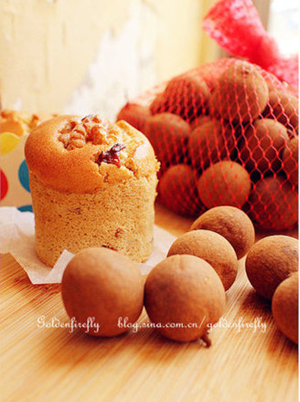 Liquor-stained Longan Walnut Cup Cake