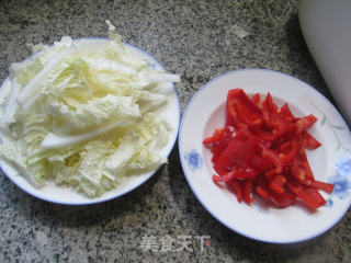 Stir-fried Chinese Cabbage with Red Pepper recipe
